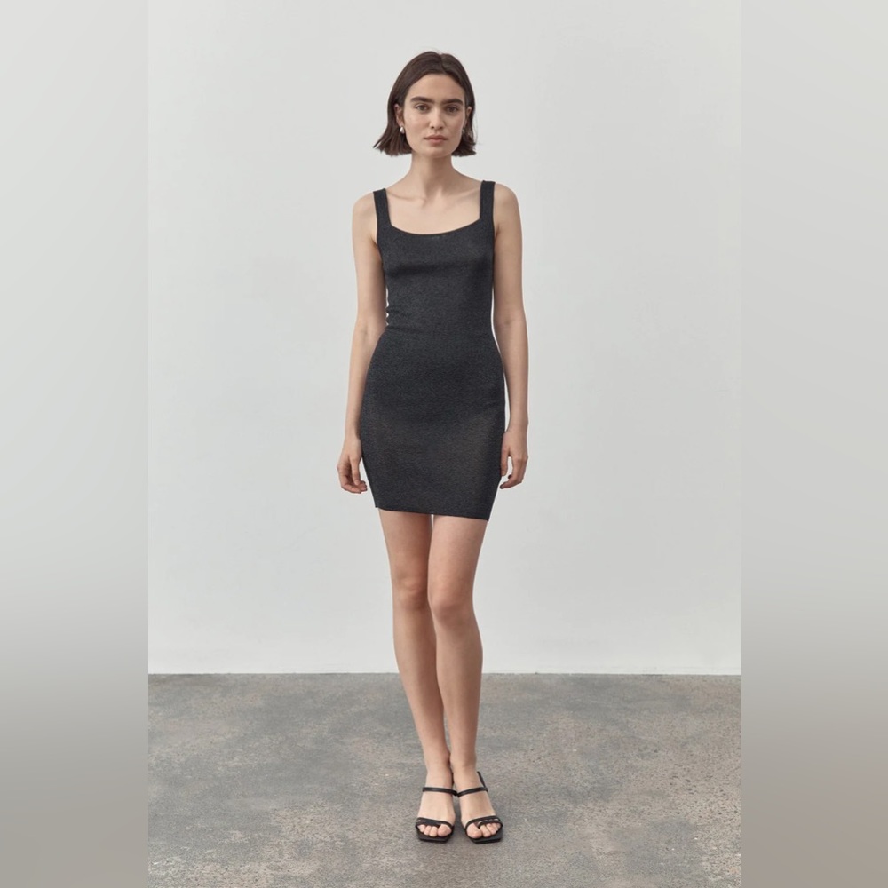 St Agni 90s Sheer Knit Mini Dress - Galaxy size M